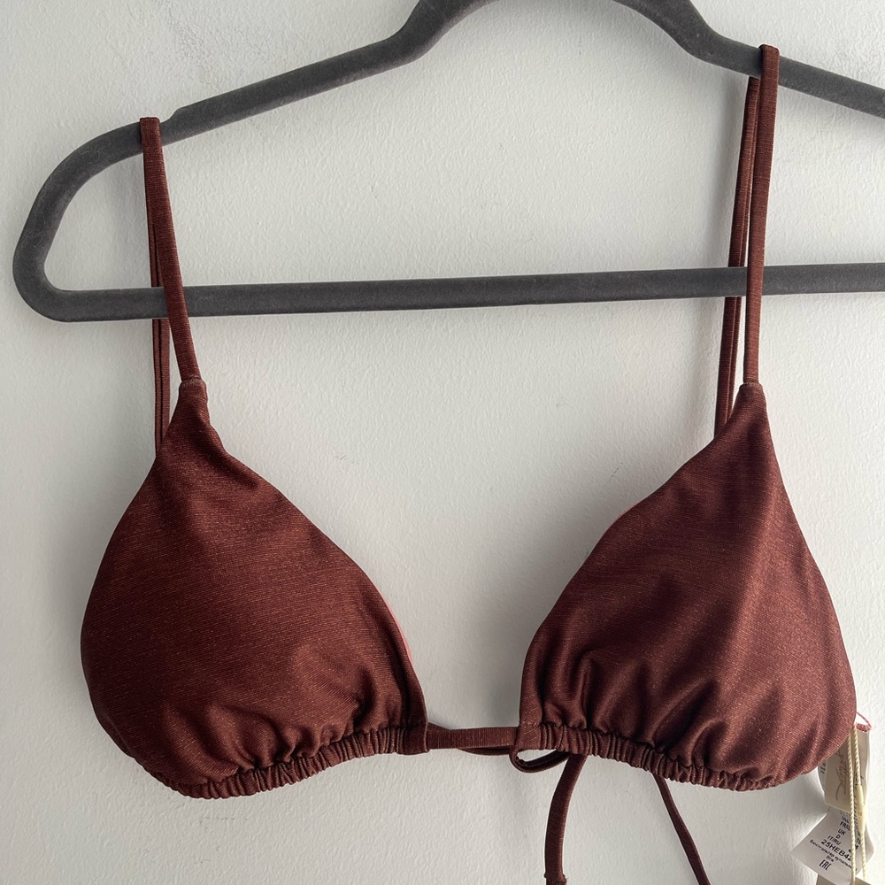 Gottex Rich Brown Triangle Swim Top